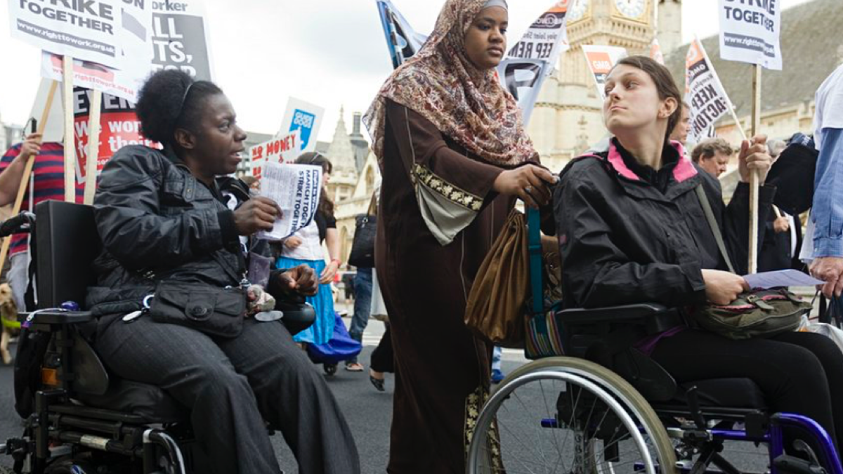 DisabledWomen Protesting 2014
