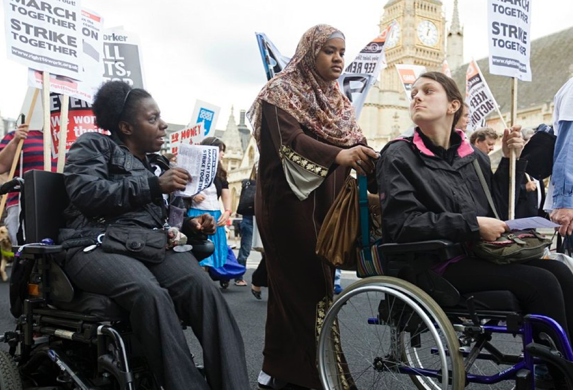 DisabledWomen Protesting 2014